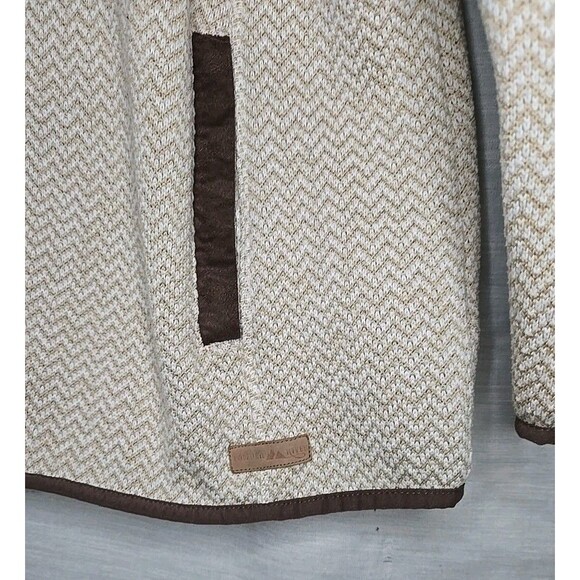 Powder River Outfitters (Panhandle) Quarter-zip Pullover, Sz Large, Khaki - Picture 8 of 8